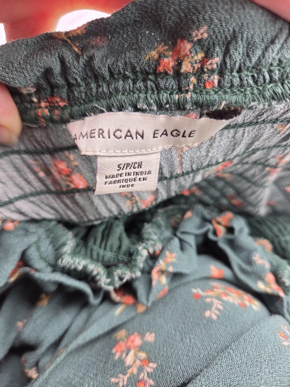 American Eagle Green Floral Midi Dress - Picture 8 of 10